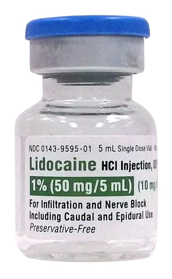 Lidocaine HCl Injection, USP 1% SDV 50mg/ 5ml | My Website